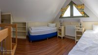 Ferienhaus Zingst: drittes Schlafzimmer als offene Empore im Dachgesch